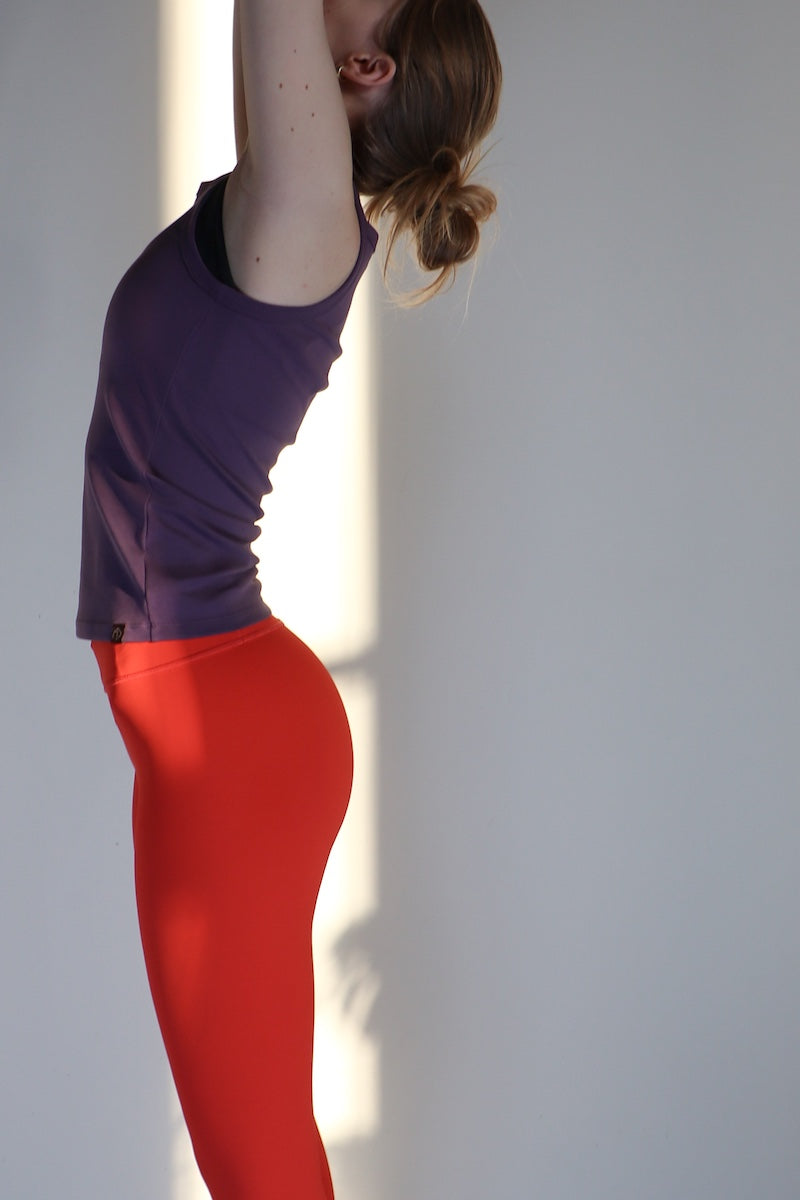 Feel Loved Leggings - Coral