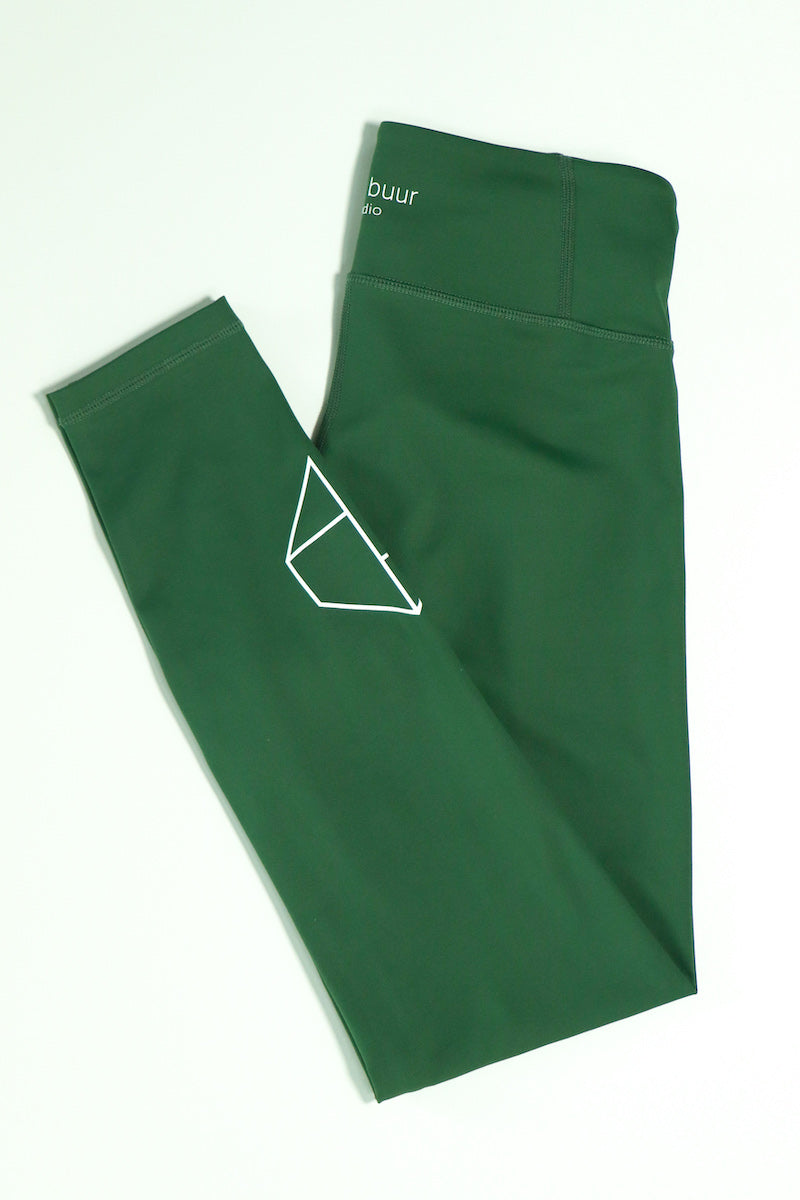 Feel Loved Leggings - Green Forest