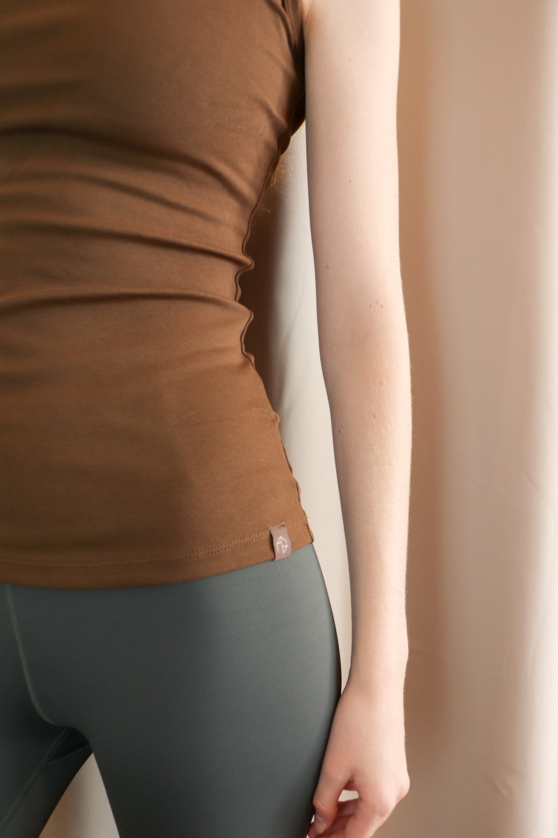 
                  
                    Tank You Top - Brown
                  
                